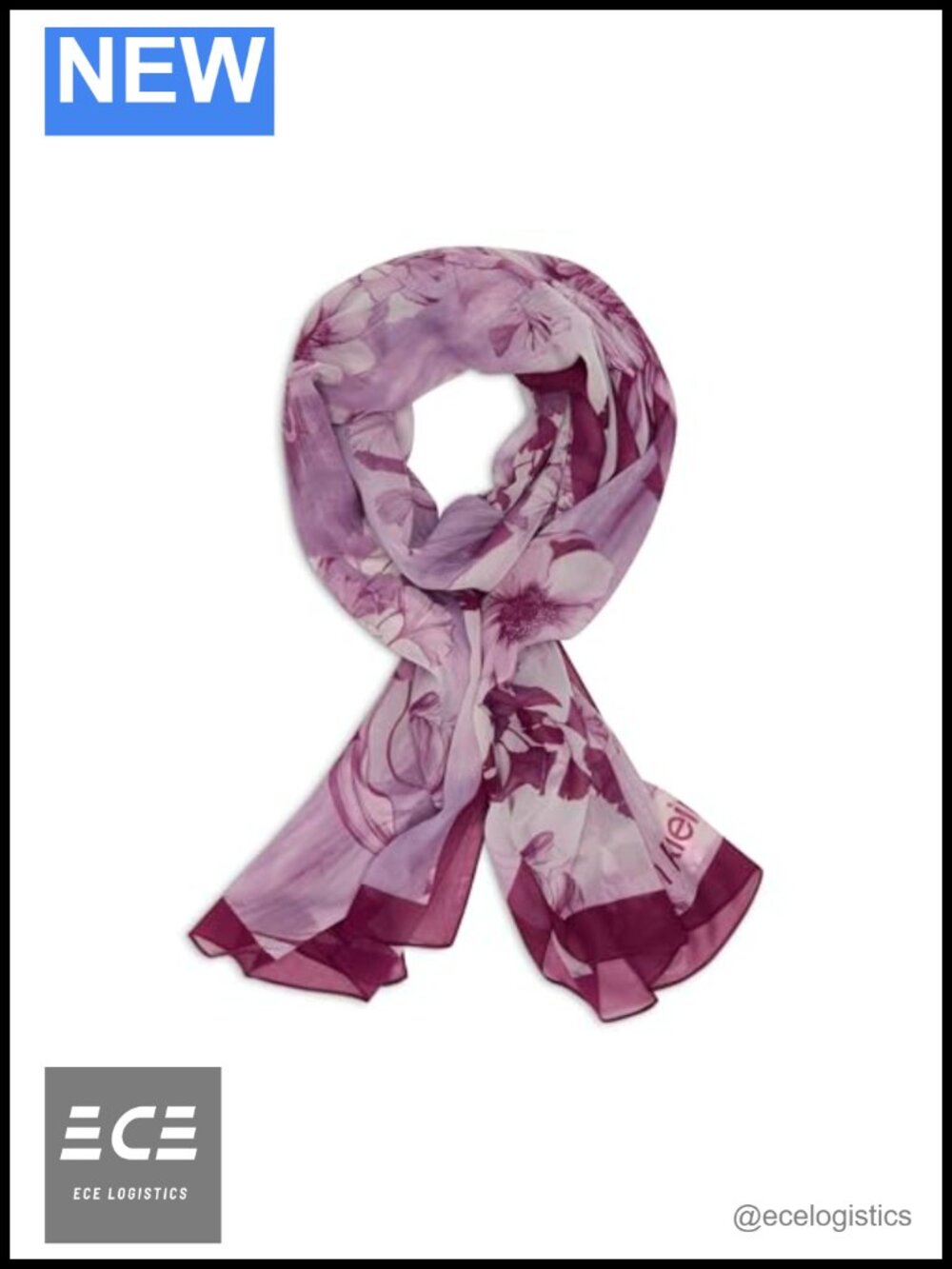 Floral Chiffon Lightweight Scarf Polyester Fashion Scarf